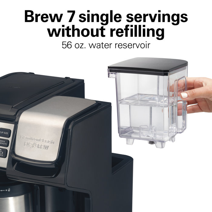 Hamilton Beach Flexbrew Trio Coffee Maker With 12 Cup Stainless Steel